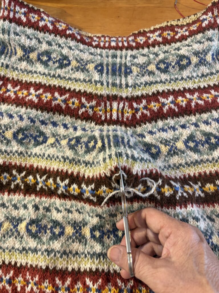 スティークを切り開く